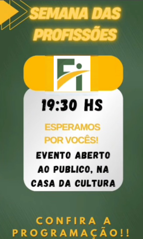 Imagem SEMANA DAS PROFISSÕES FACULDADE IGUAÇU